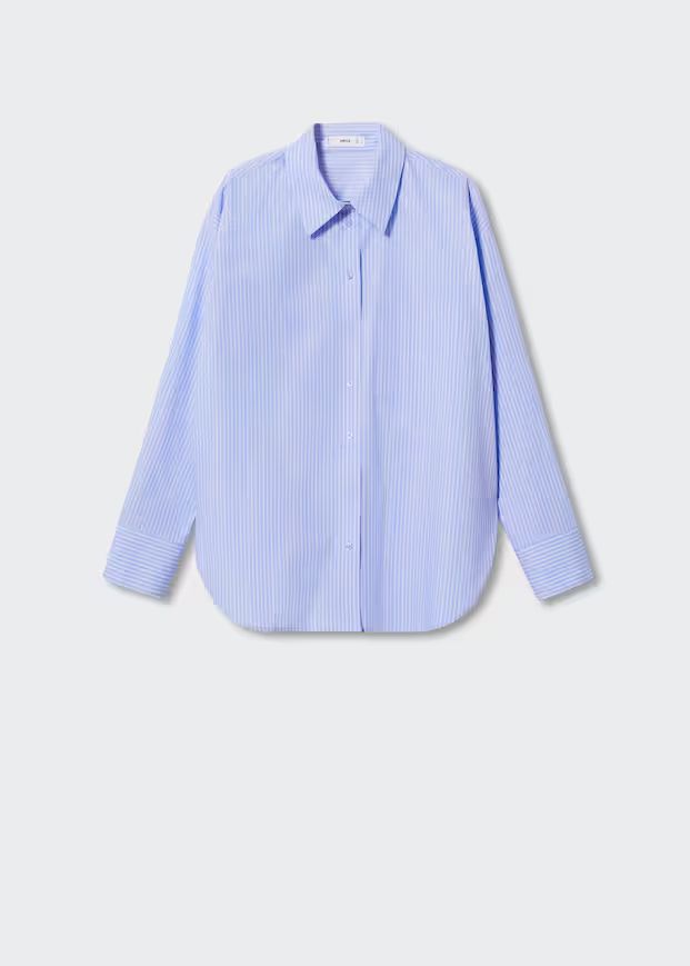 Oversize cotton shirt -  Women | Mango United Kingdom | MANGO (UK)