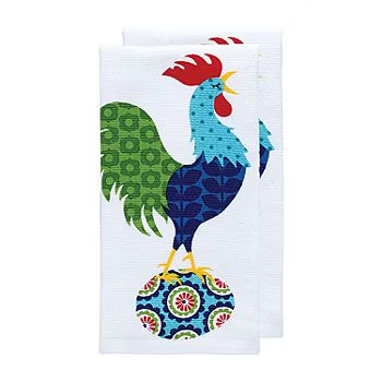 T-Fal Print Dual Rooster 2-pc. Kitchen Towel | JCPenney
