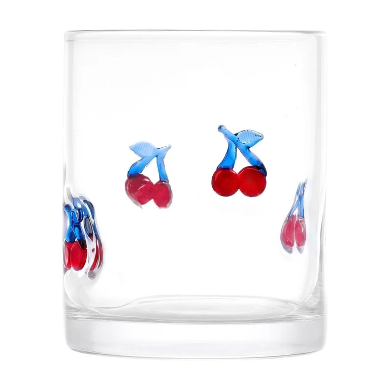 Thyme & Table 12 fl oz Patriotic Cherries Charm Drinking Glasses, Set of 2 | Walmart (US)