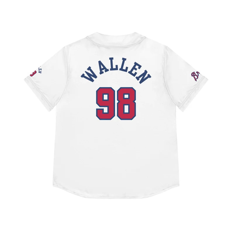 Morgan Wallen 98 Braves Jersey, Women's Concert Outfit Tee, Unisex Baseball Jersey - Etsy | Etsy (US)