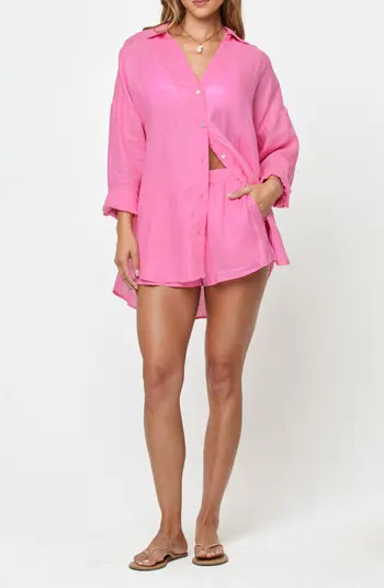 Rio Linen Cover-Up Tunic | Nordstrom