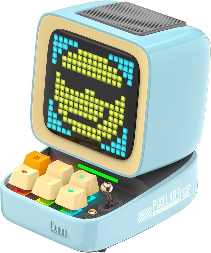 Divoom Ditoo Retro Pixel Art Game Bluetooth Speaker with 16X16 LED App Controlled Front Screen (B... | Amazon (US)