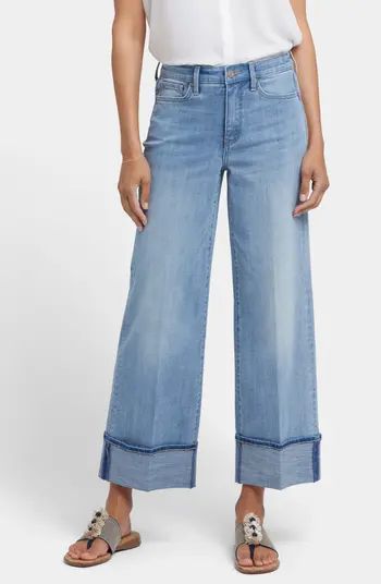 NYDJ Teresa Deep Cuff Wide Leg Jeans | Nordstrom | Nordstrom