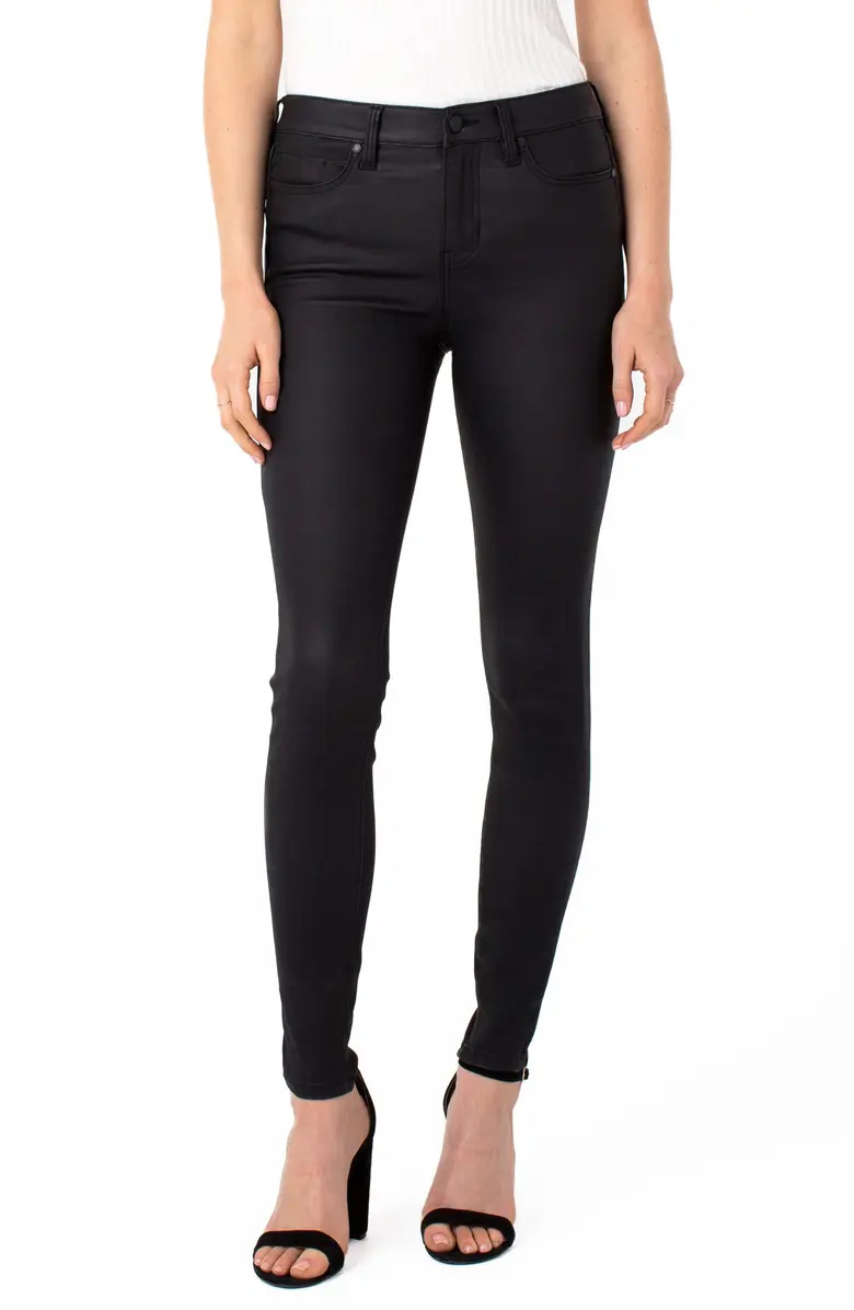 Abby Coated High Waist Skinny Jeans | Nordstrom