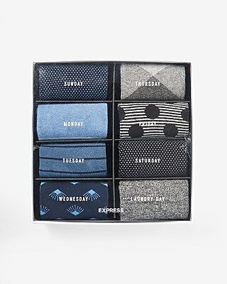 8 Pack Dress Socks Gift Box | Express