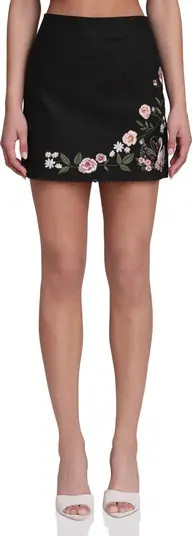 Floral Embroidered Miniskirt | Nordstrom