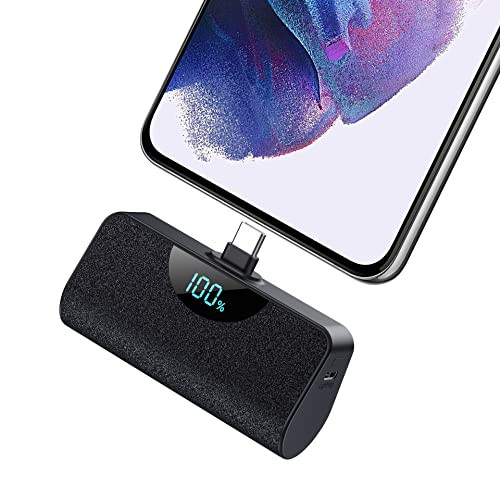Mini Portable Charger USB-C Power Bank 5200mAh,Ultra Compact LCD Display Battery Pack Backup Charger Compatible with iPhone 16/16 Plus/16 Pro/16 Pro Max/15 Series,Samsung S22/S23, Android Phones etc | Amazon (US)