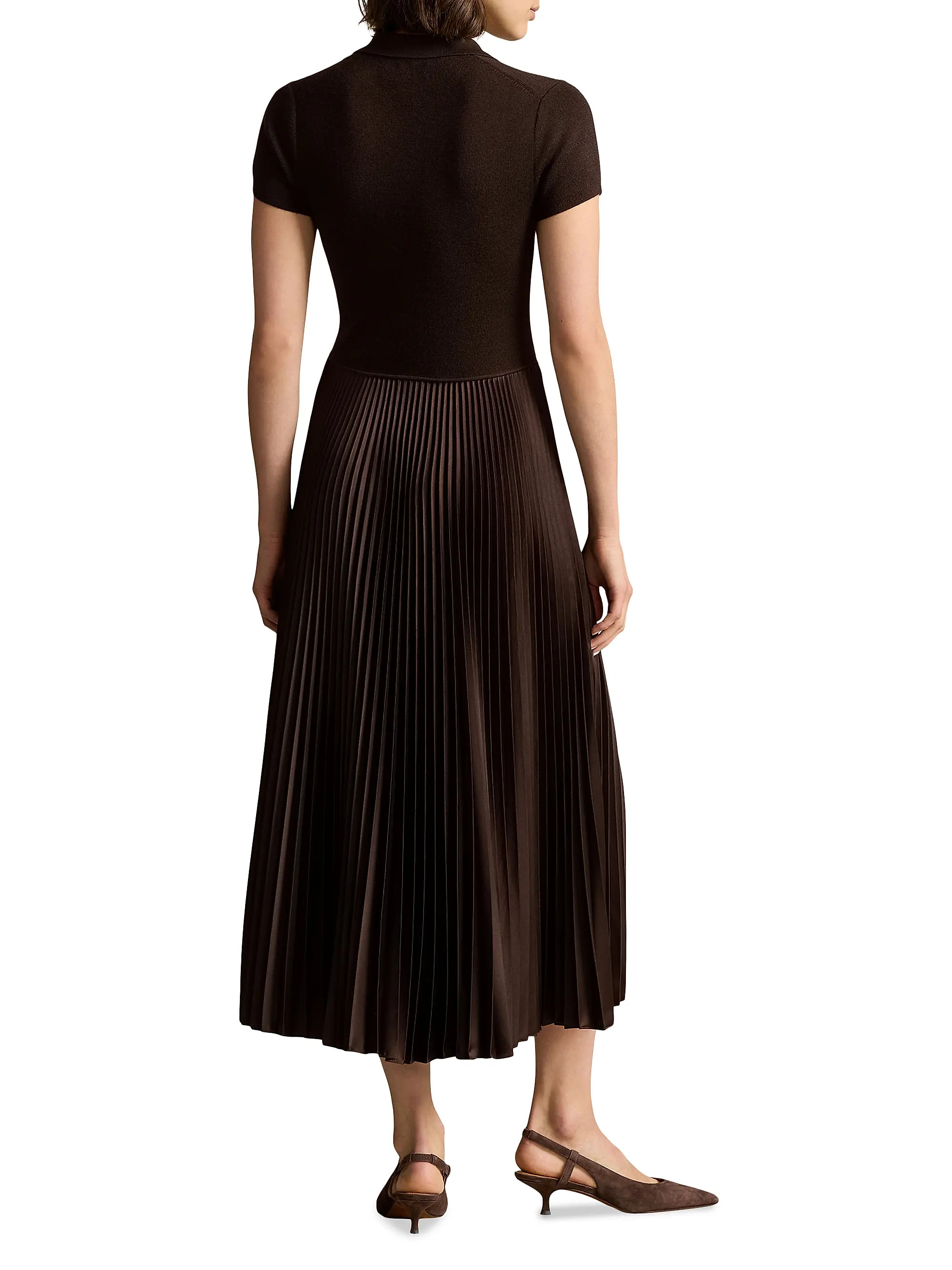 Polo Sweater-Bodice Midi-Dress | Saks Fifth Avenue