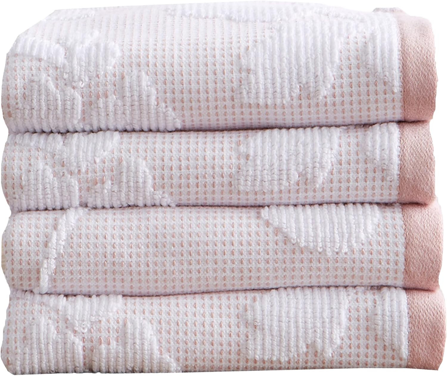 great bay HOME 100% Cotton Decorative Hand Towel Set (16 x 28 inches) Luxury Floral Jacquard Hand... | Amazon (US)