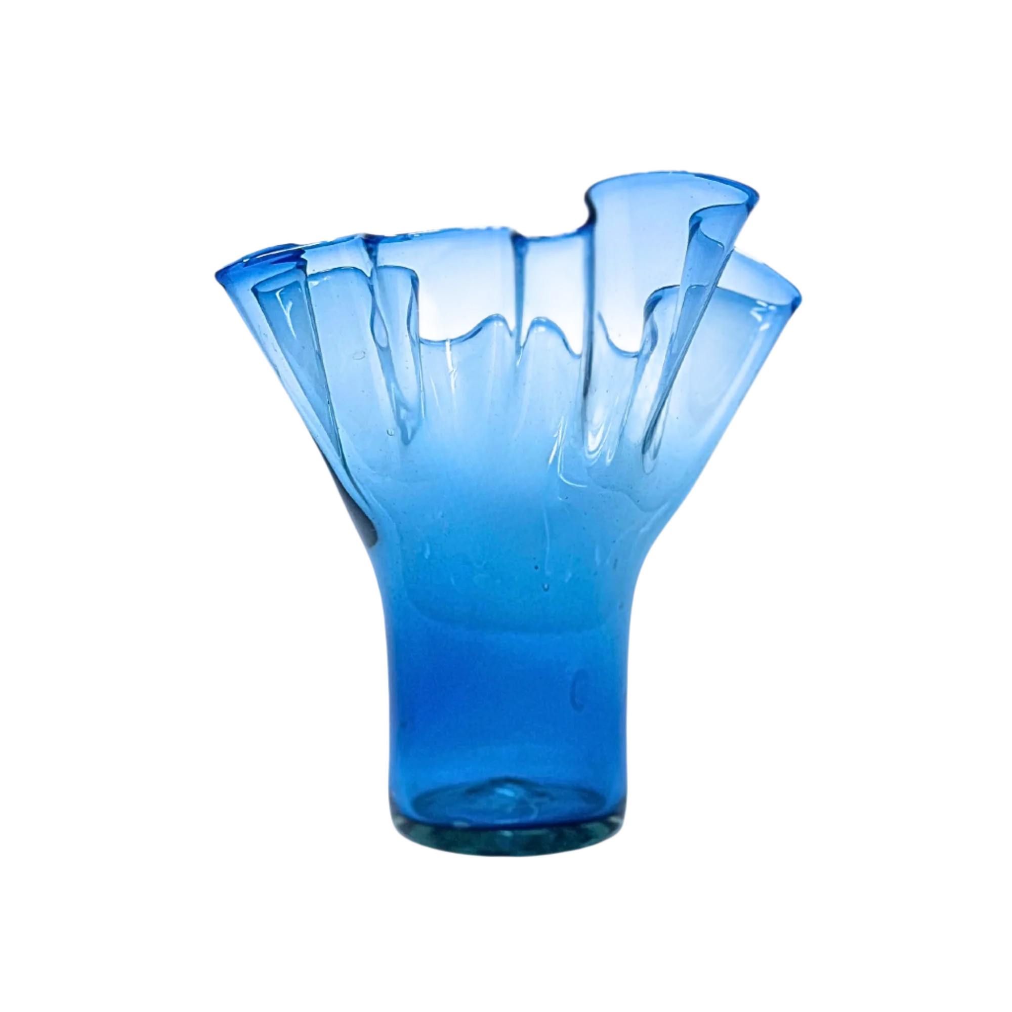 Lettuce Leaf Vase (Blue) | Half Past Seven