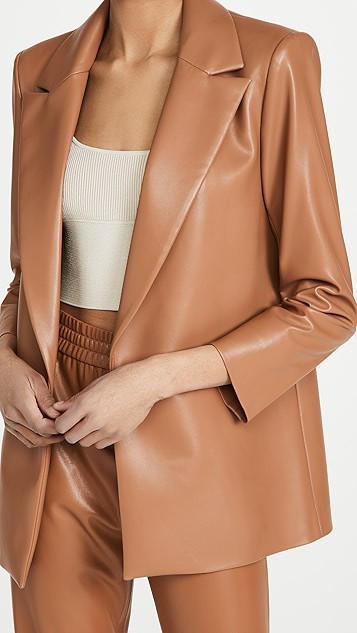 Dunn Vegan Leather Blazer | Shopbop