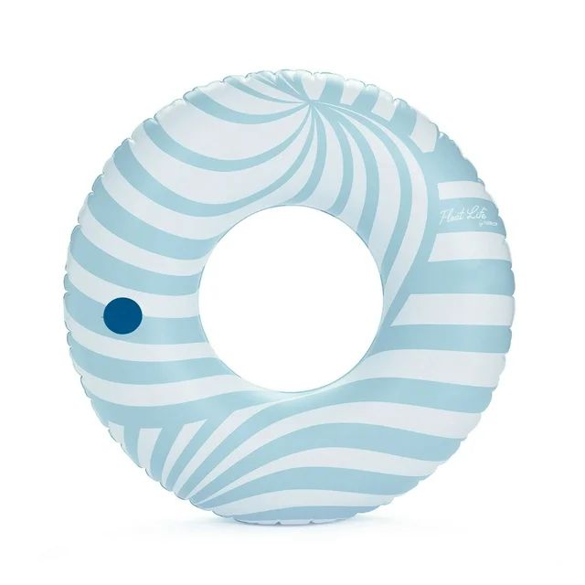 Float Life by Funboy Inflatable Tube Pool Float, Blue Twist, Cup-Holder, 43'' Oversized Ring, Chi... | Walmart (US)