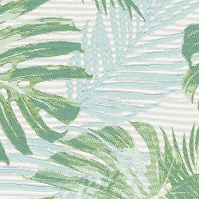 SAFAVIEH Barbados Tropical Palm Leaves Outdoor Area Rug, 8' x 10'5", Green/Teal | Walmart (US)