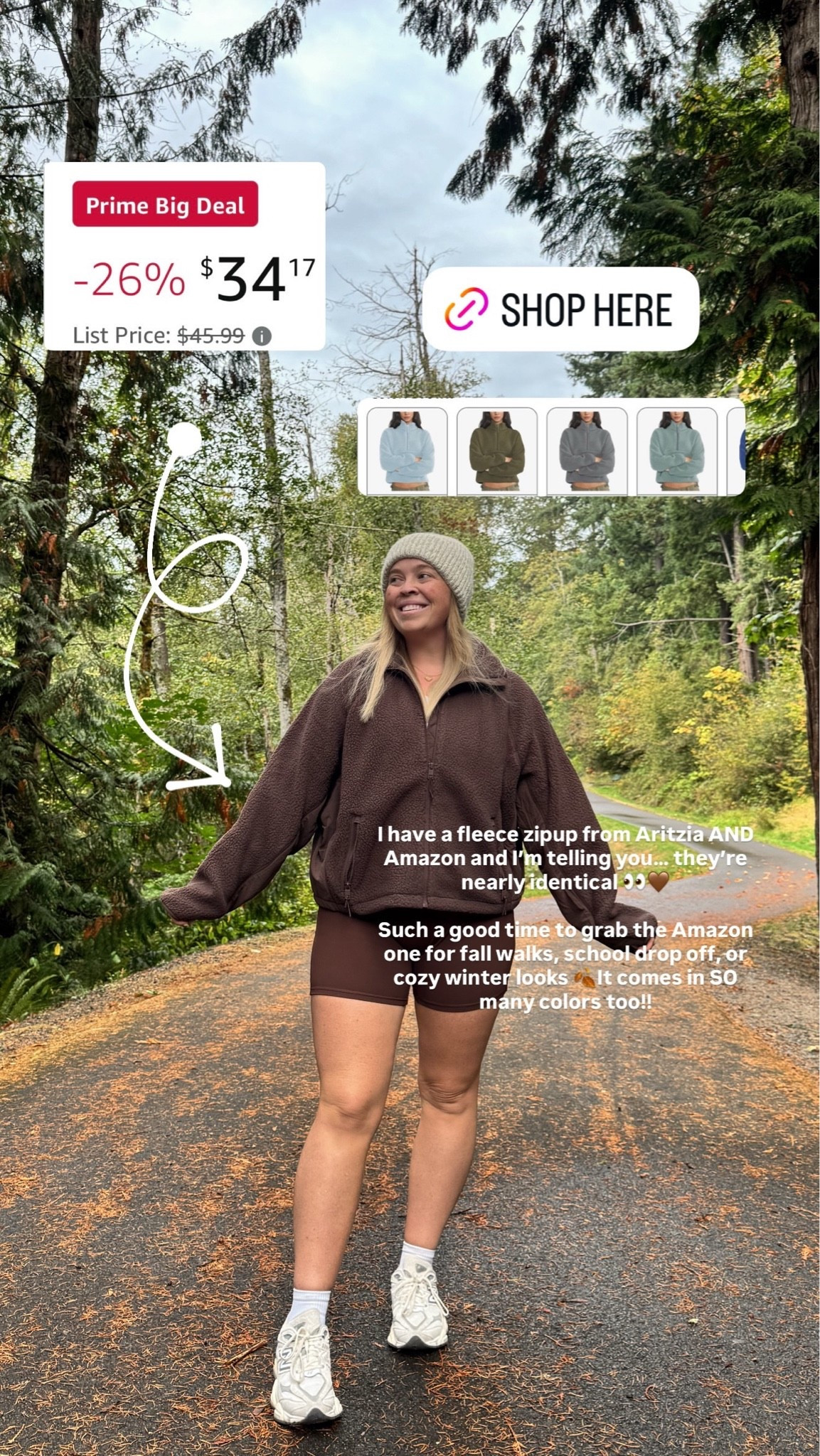 My favorite Amazon fleece! 🤎