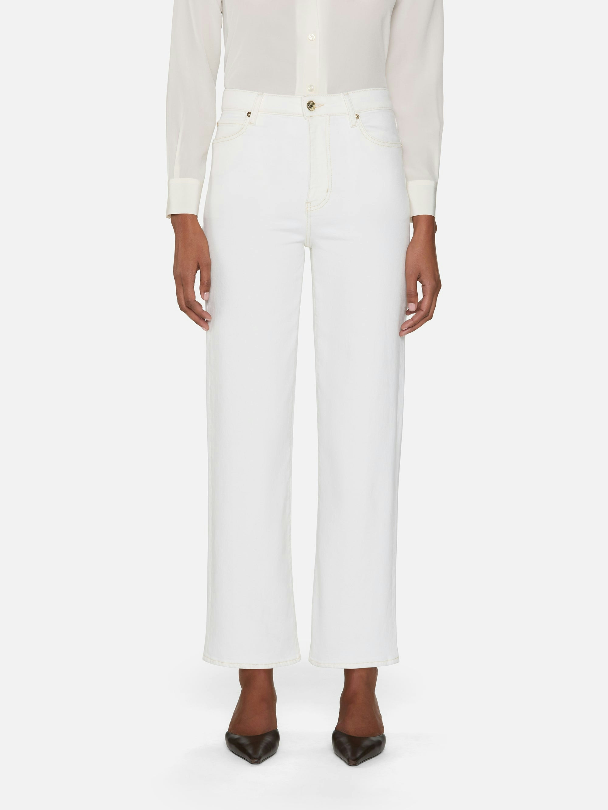 The Wide -- Au Natural Clean | Frame Denim