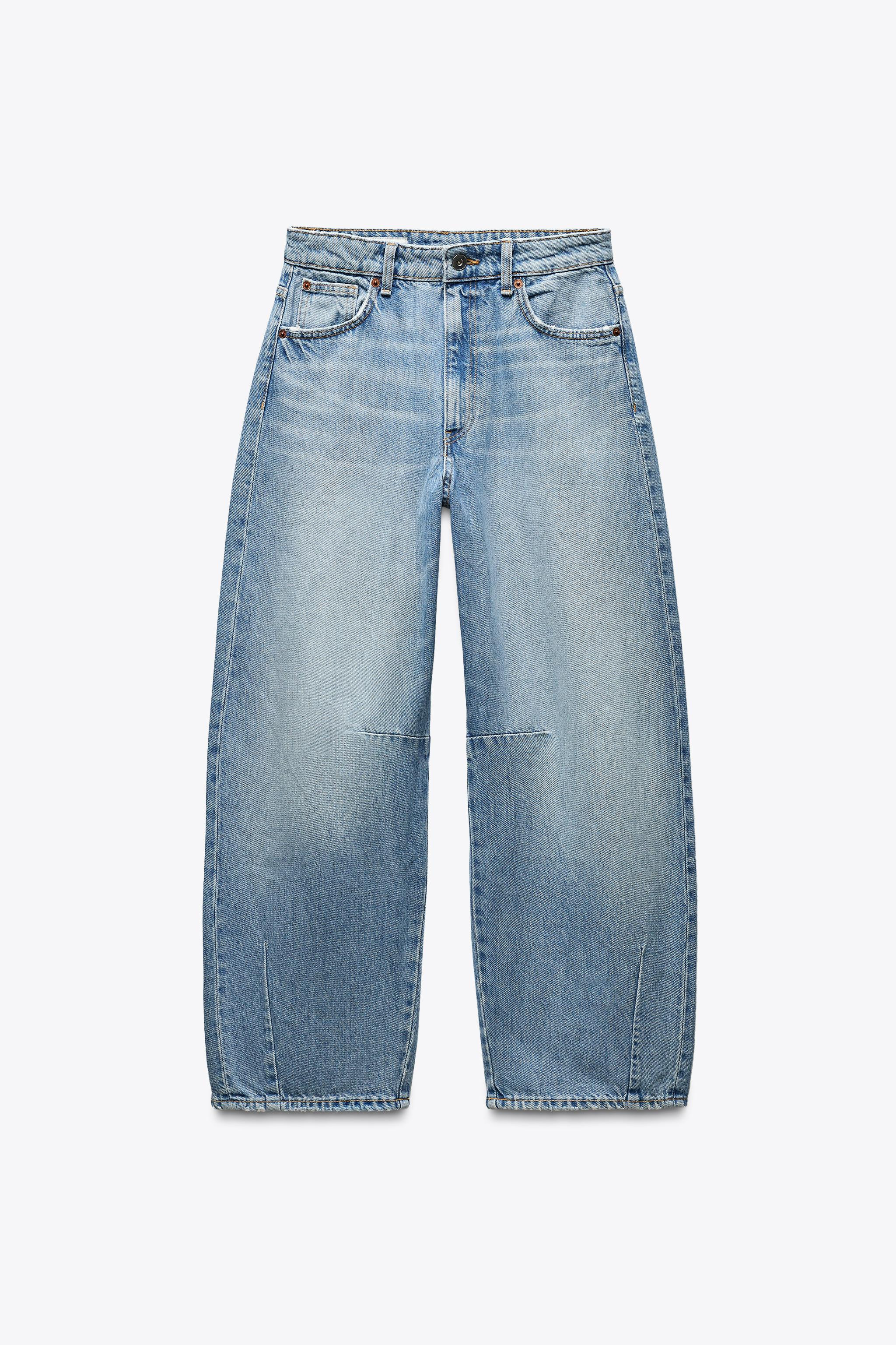 TRF MID-RISE BAGGY BALLOON JEANS | Zara US