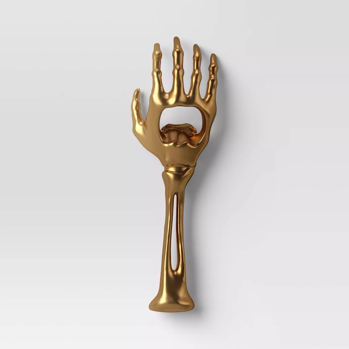 Halloween Stainless Steel Skeleton Hand Bottle Opener Gold - Threshold™ | Target