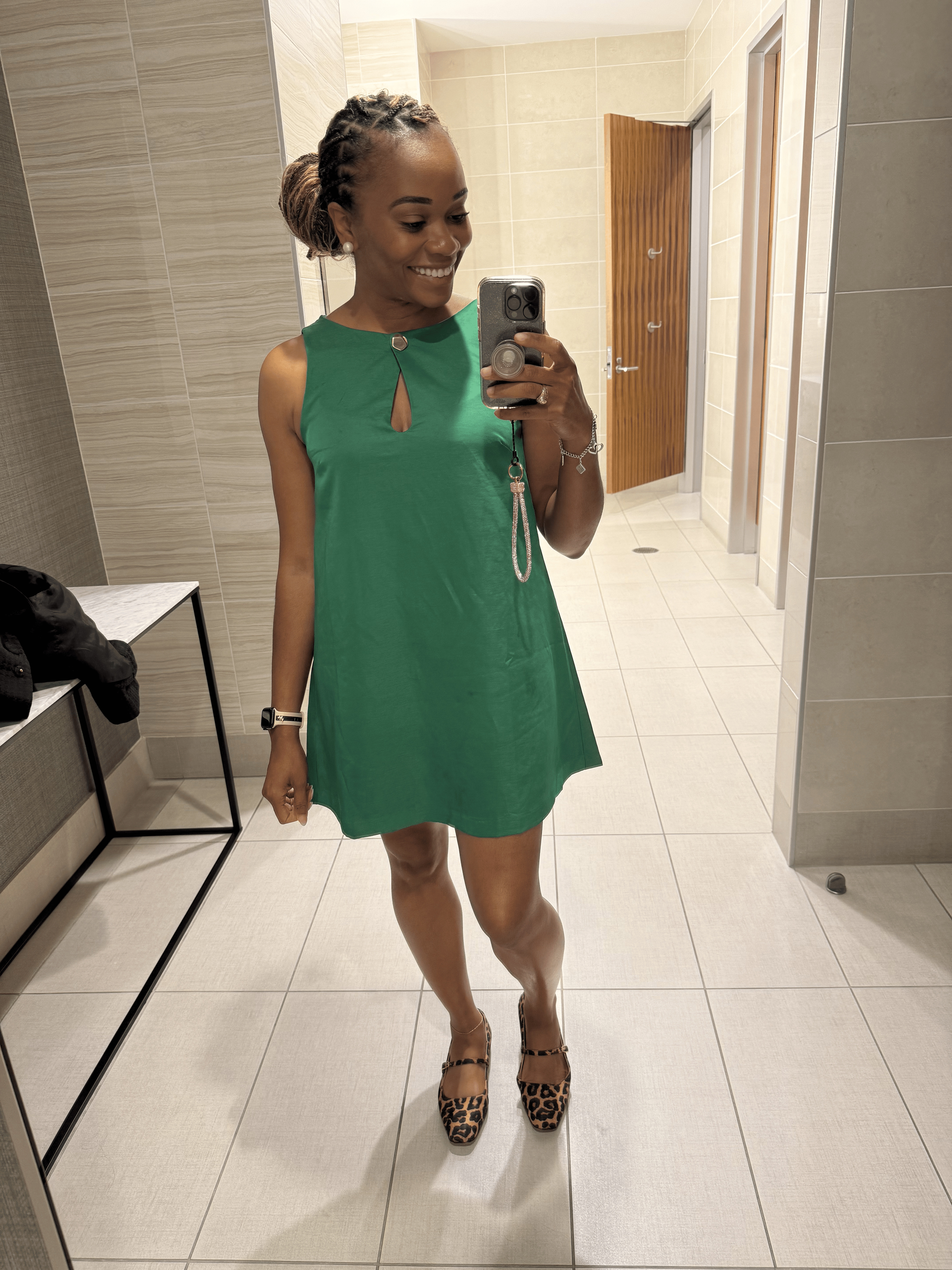 This swingy green mini dress is the perfect one-and-done outfit for summer—easy to throw on, easy to feel amazing in. Bonus points for bold flats with personality! 

 #LTKStyleTip