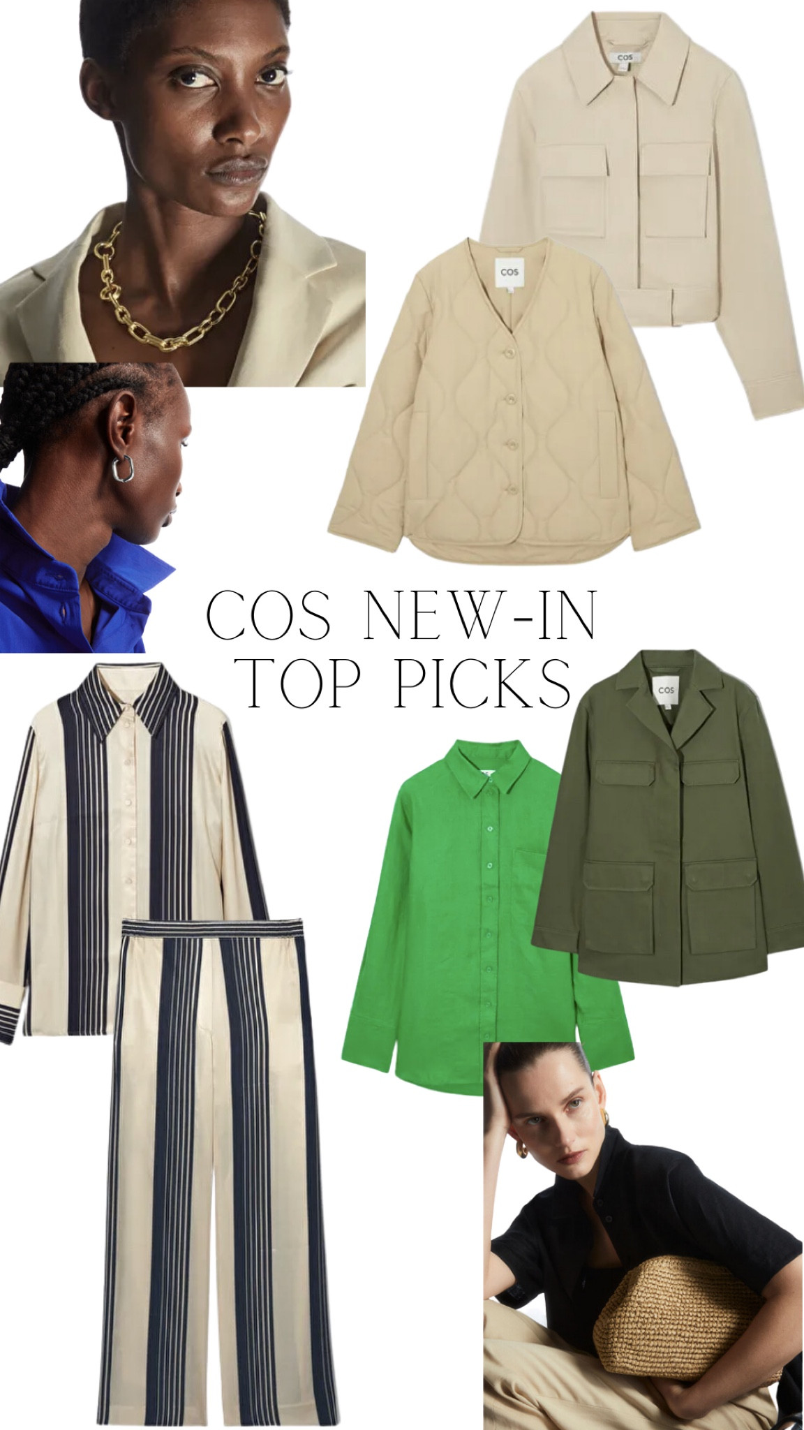 Best of COS new season Spring edits. Toteme dupe, jewellery, jackets and plenty of green 💚

#LTKSeasonal #LTKunder50 #LTKstyletip