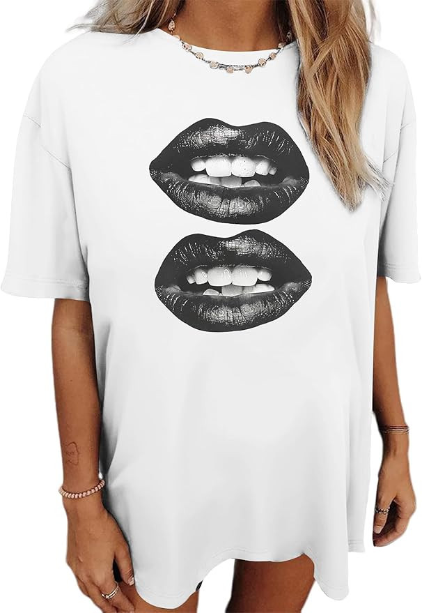 SOFIA'S CHOICE Oversized Tshirts for Women Graphic Tees Short Sleeve Tie Dye Shirt | Amazon (US)