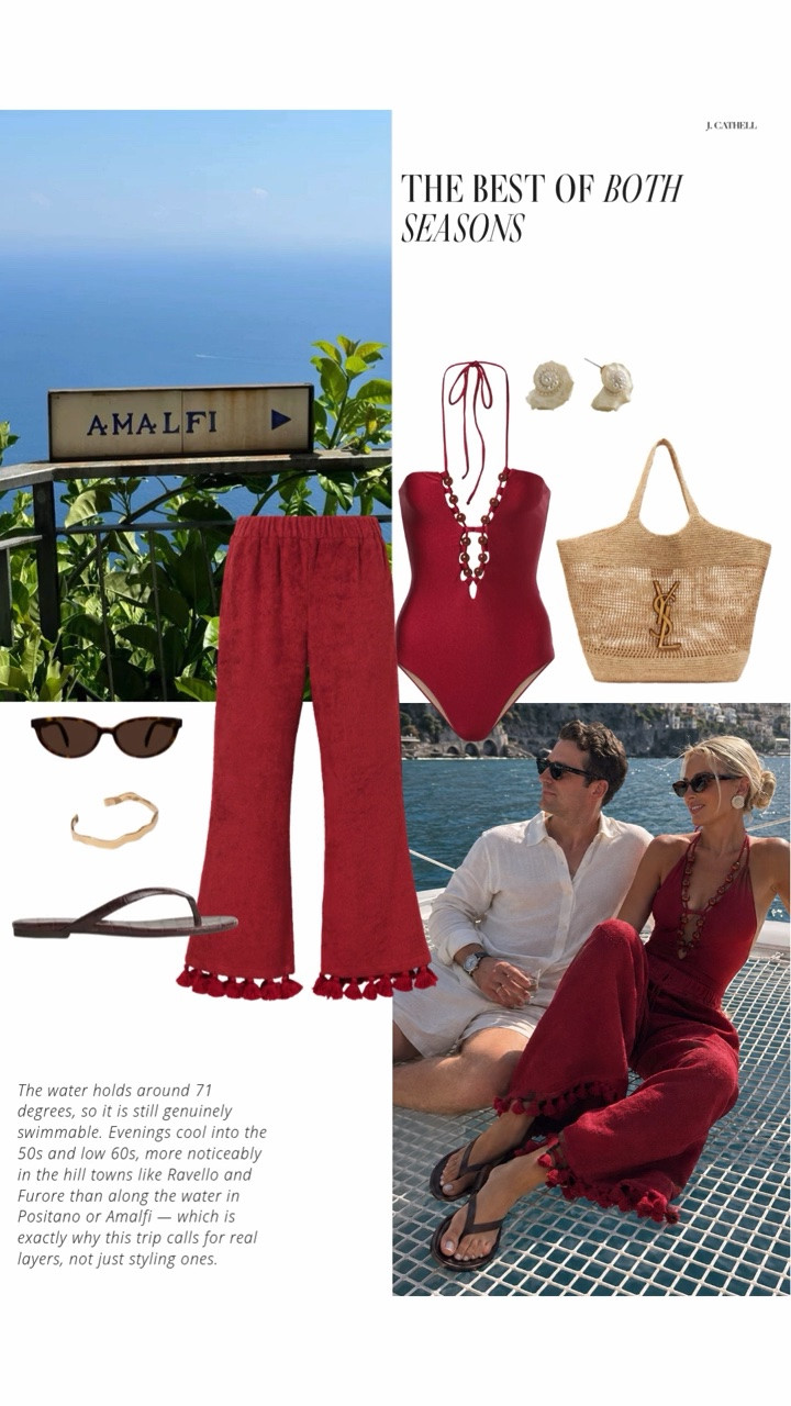 ✨ I've loved the Amalfi Coast in peak season—but the more I researched it, the more convinced I became that October is when it truly shines.

Fewer crowds, golden afternoons, crisp evenings, and the freedom to experience the coast without the summer rush. Think spontaneous dinners, scenic hikes you'll actually enjoy, and that effortless Italian pace that makes the Amalfi Coast so unforgettable.

If you're dreaming of an Italian getaway, this might just convince you to skip August and book October instead. Tap to read my complete guide on what to wear, where to stay, and why the off-season is the best season. 🇮🇹🤍#AmalfiCoast #ItalyTravel #Positano #Ravello #FallTravel #EuropeanVacation #TravelGuide #QuietLuxury #TravelStyle #LTKFinds

#LTKTravel #LTKSeasonal #LTKOver40 #LTKTravel