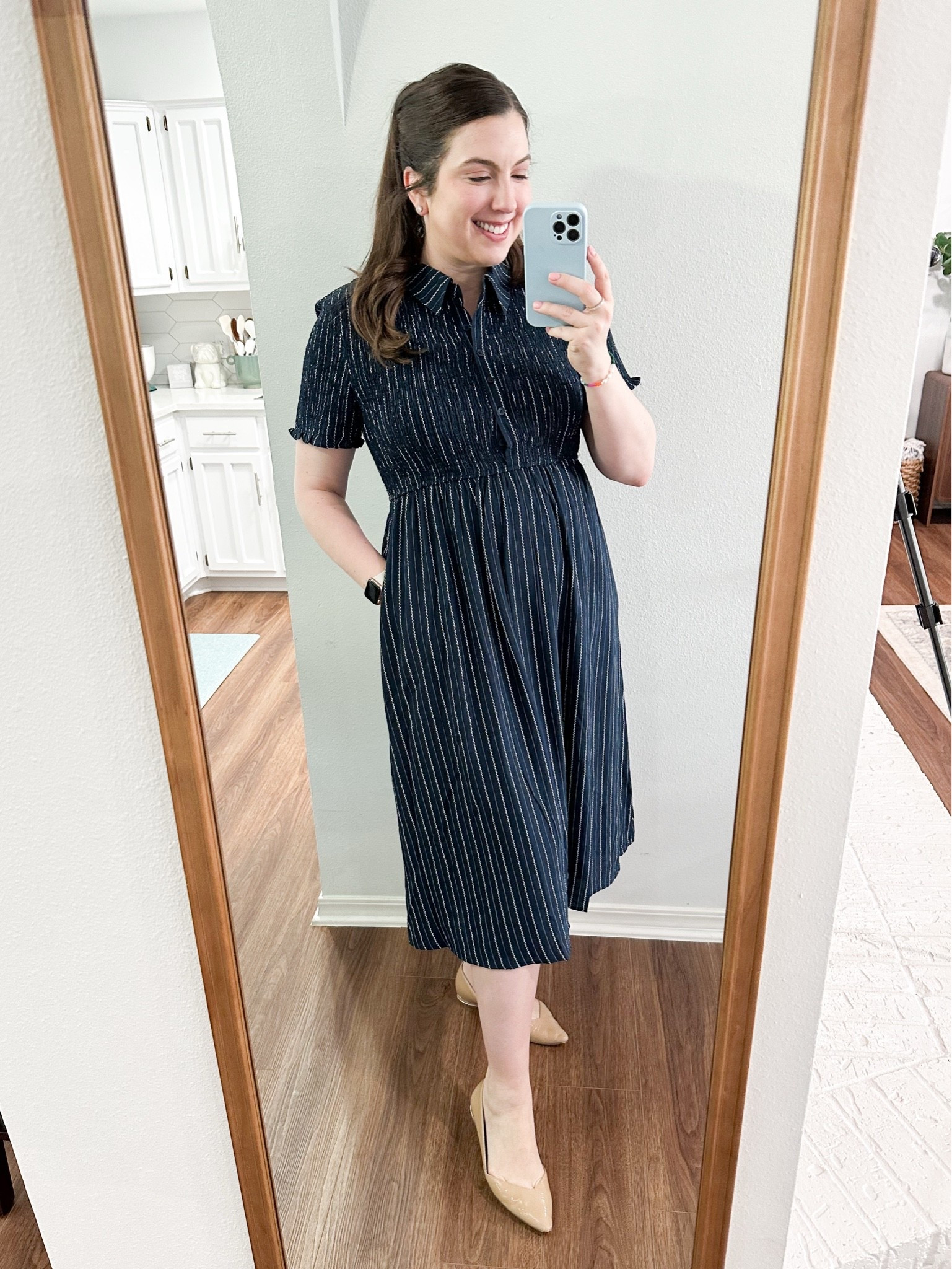 Workwear #ootd 5/12/26 

This dress is currently only available in plus sizes but should come back in stock! I love this brand for summer / beach / vacation dresses too 

Womens business professional workwear and business casual workwear and office outfits midsize outfit midsize style

#LTKMidsize #LTKWorkwear #LTKootd