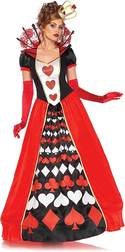 Leg Avenue Women's Wonderland Queen of Hearts Halloween Costume | Amazon (US)
