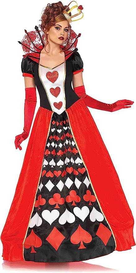 Leg Avenue Women's Wonderland Queen of Hearts Halloween Costume | Amazon (US)