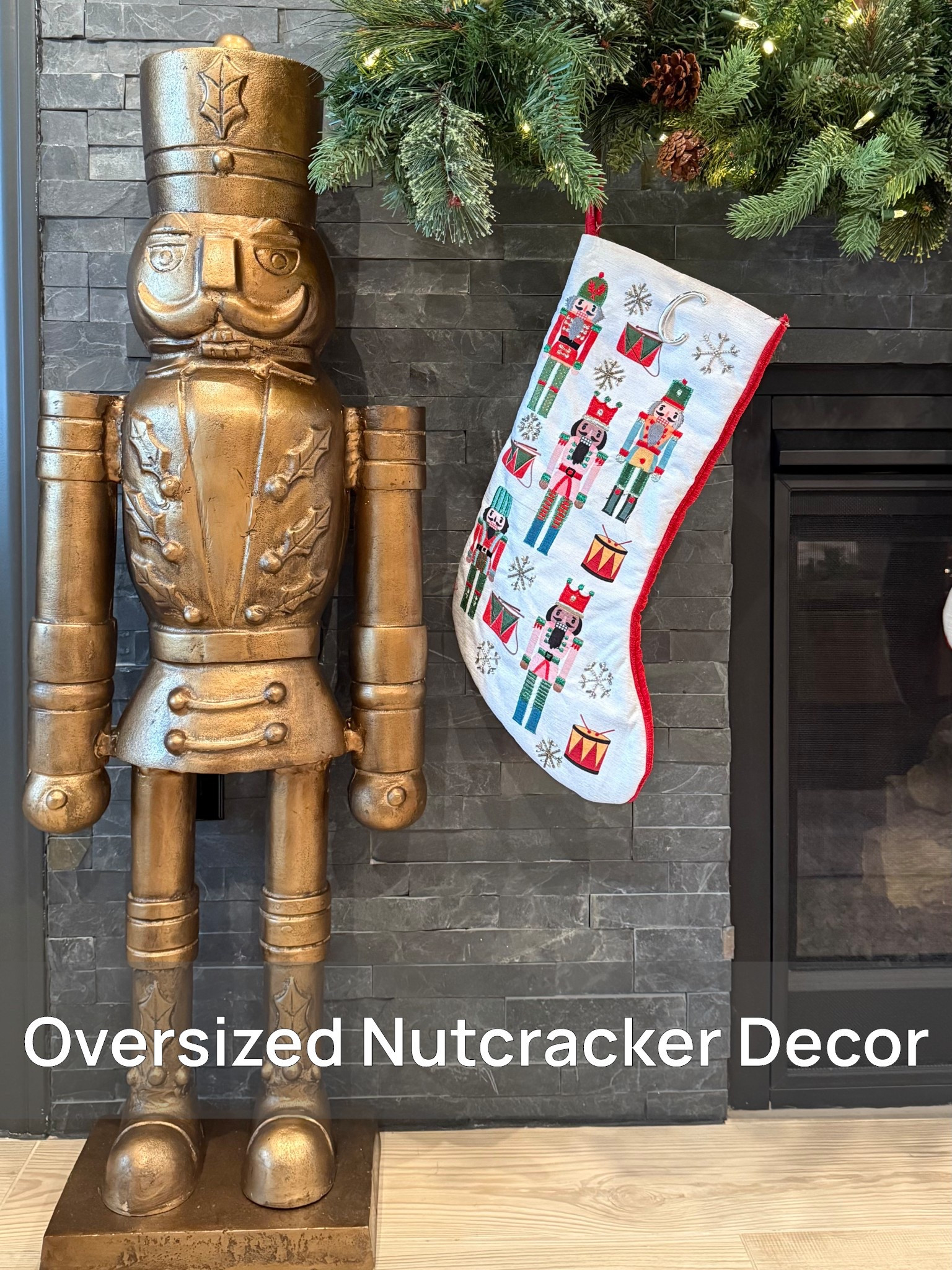 This oversized nutcracker is one of those holiday pieces that feels timeless year after year.
The scale, metallic gold color, and classic details make it stand out without feeling overdone.
Perfect if you like simple holiday decor with a big impact.

#LTKSeasonal #LTKhomeinspo #LTKholiday #LTKchristmasdecor #LTKhome

#LTKHome #LTKSeasonal