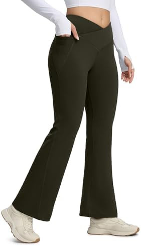 Seamaid Women's Fleece Lined Pants 30" Winter Thermal Flare Leggings Warm Insulated Bootcut Pants... | Amazon (US)