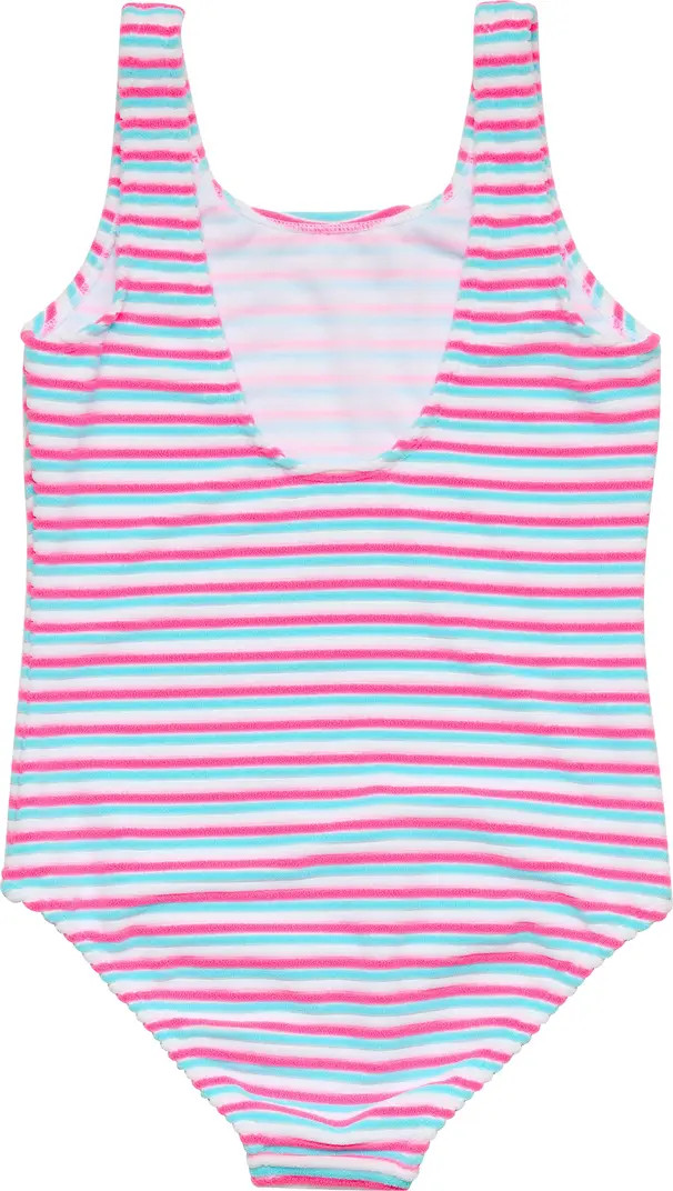 Kids' Sorbet Stripe Terry One-Piece Swimsuit | Nordstrom
