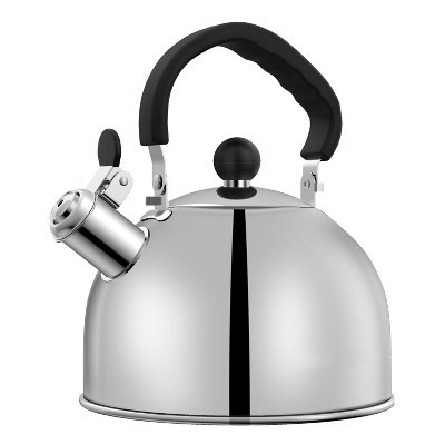 Itopfox Stainless Steel Tea Kettle for Stove Top with Efficient Heating, Audible Whistle & Safe Handle - 2 Quart Camping Kettle | Target