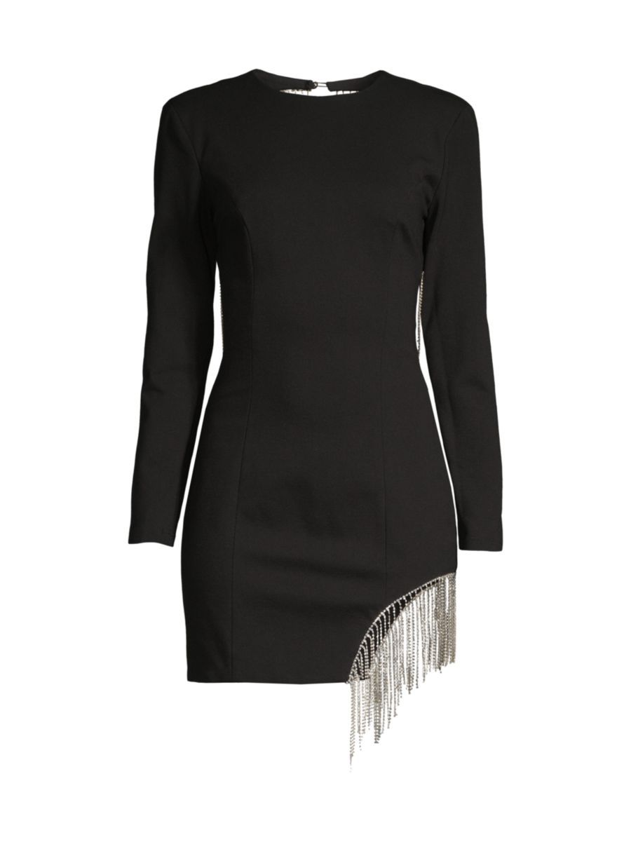 Elliatt Nebulous Crystal-Fringe Minidress | Saks Fifth Avenue