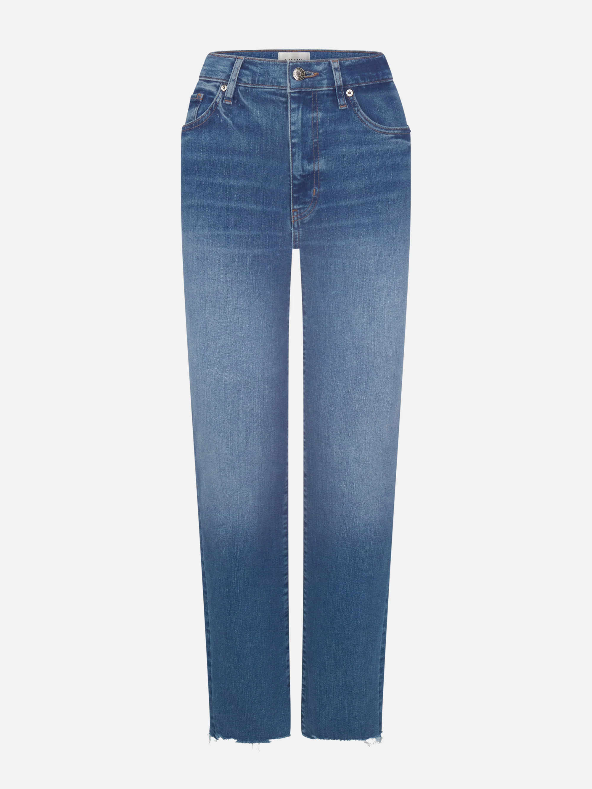 Le Sleek Straight Jean -- Daylily Raw Fray | Frame Denim