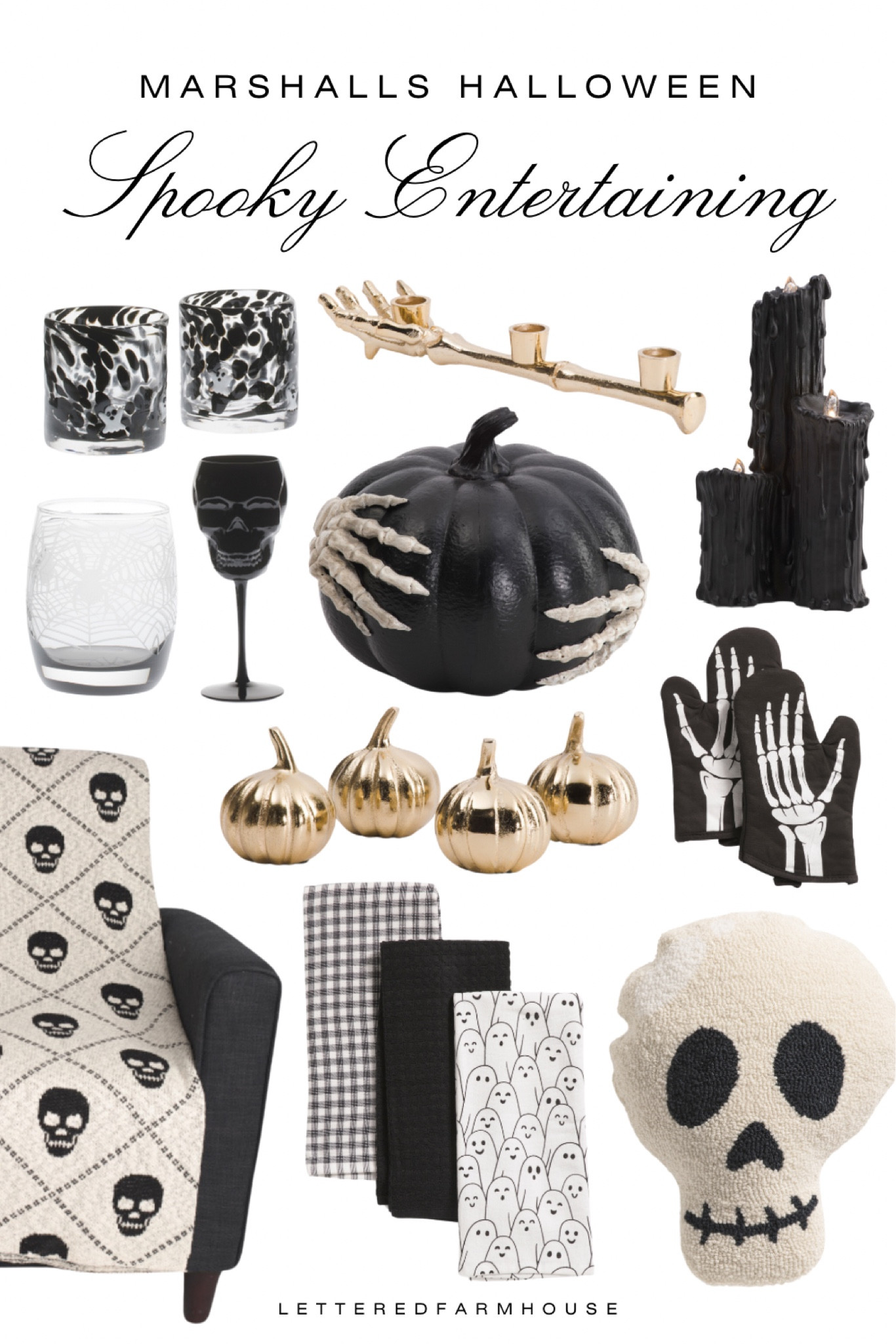 Marshall’s Spooky Black, White & Gold Halloween Entertaining 

Faux pumpkin decor, ghost pillow, skeleton pillow, skeleton blanket, gold Halloween decor, Halloween glasses, skeleton wine glass, ghost kitchen towels #ltkparties #ltkhome #ltkseasonal

Halloween, Halloween 2024, Halloween decor, Halloween decorations, Halloween costumes, Halloween shirt, Halloween pajamas, Halloween home decor, Halloween porch, Halloween decor 2024 #ltkparties #ltkseasonal #ltkhome

#LTKHome #LTKSeasonal #LTKParties