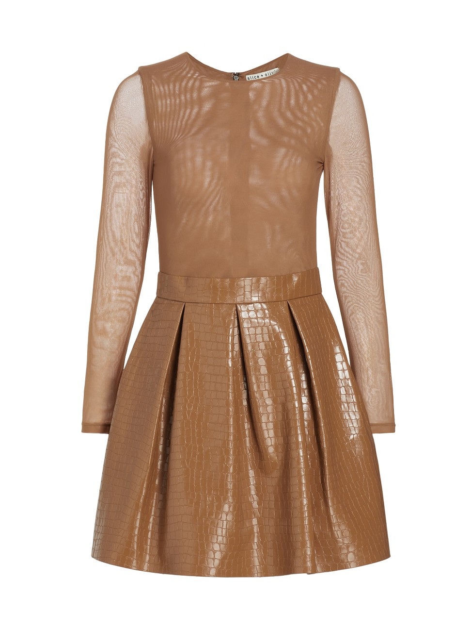 Women's Chara Faux Leather Minidress - Camel - Size 0 | Saks Fifth Avenue