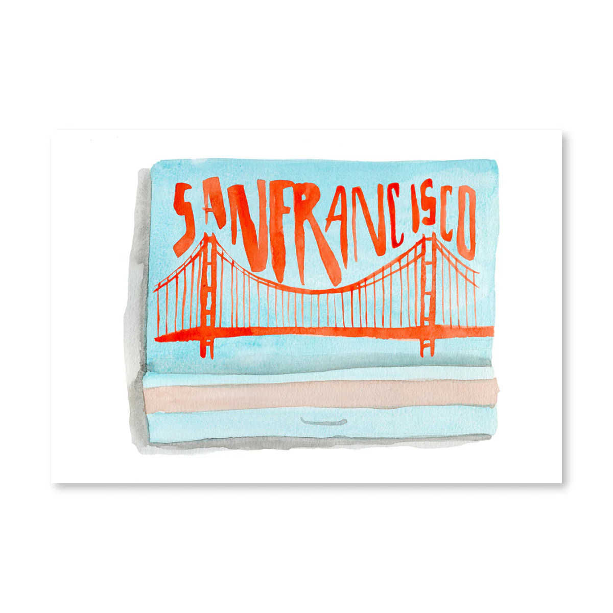 Furbish Studio - San Francisco Matchbook Watercolor Print | Furbish Studio