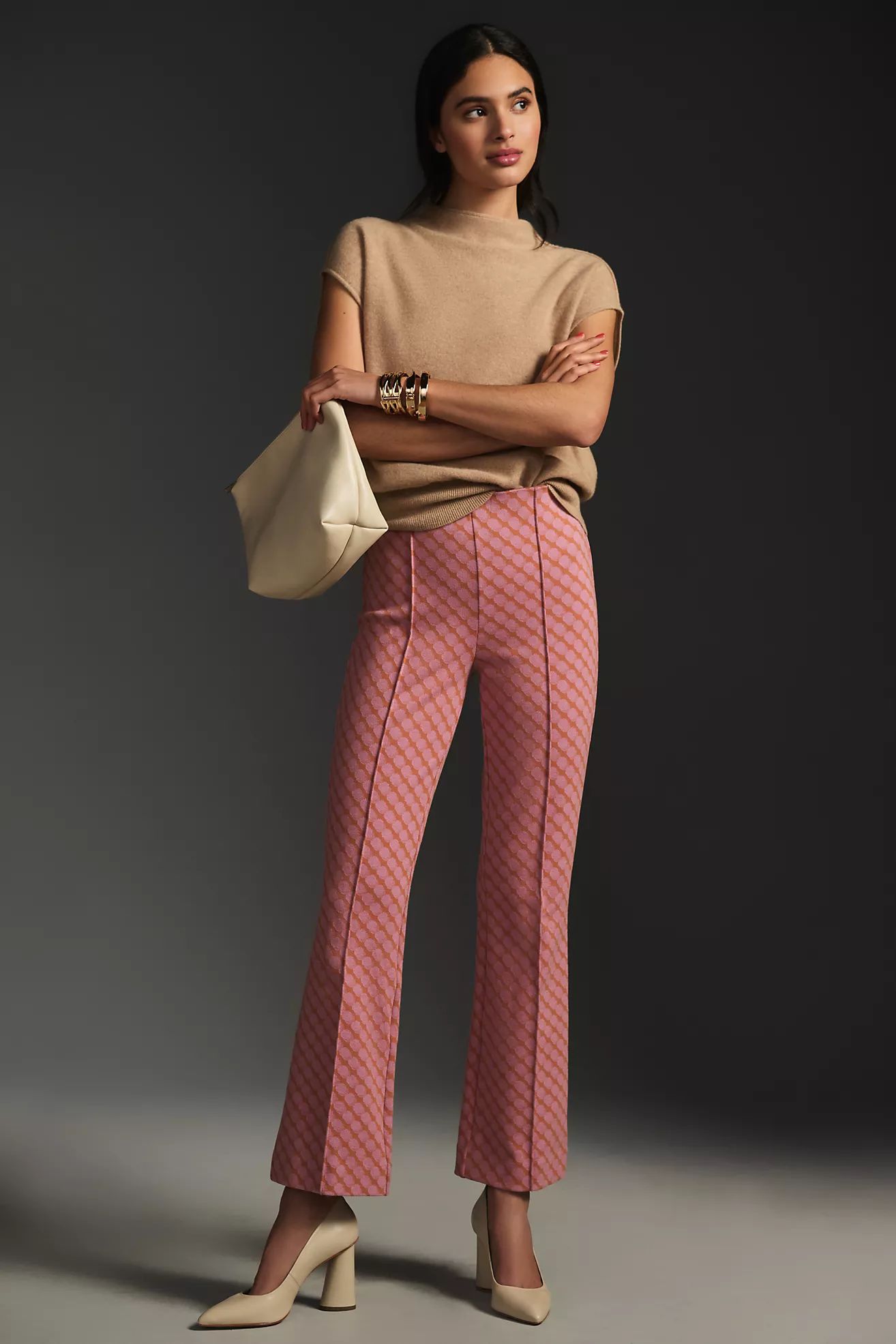 The Margot Kick-Flare Cropped Pants | Anthropologie (US)
