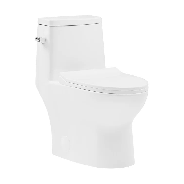 Ivy One-Piece Elongated Toilet Vortex Dual-Flush 1.1/1.6 gpf | Wayfair North America