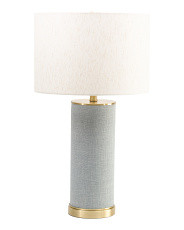 27in Linen Wrapped Table Lamp | Bedroom | Marshalls | Marshalls