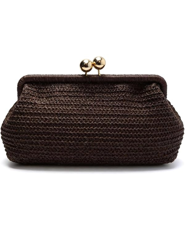 CUXVA Large Straw Clutch Purses Summer Beach Straw Purse for Women Woven Evening Bag | Amazon (US)