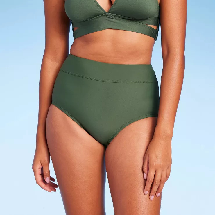 Women's Tummy Control High Waisted Bikini Bottom - Kona Sol™ | Target