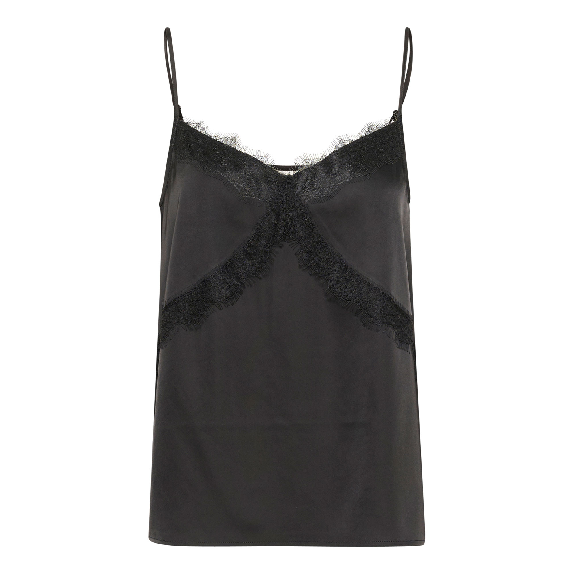 KAFFE Hilda Lace Trim Cami - Black | Brown Thomas (IE)