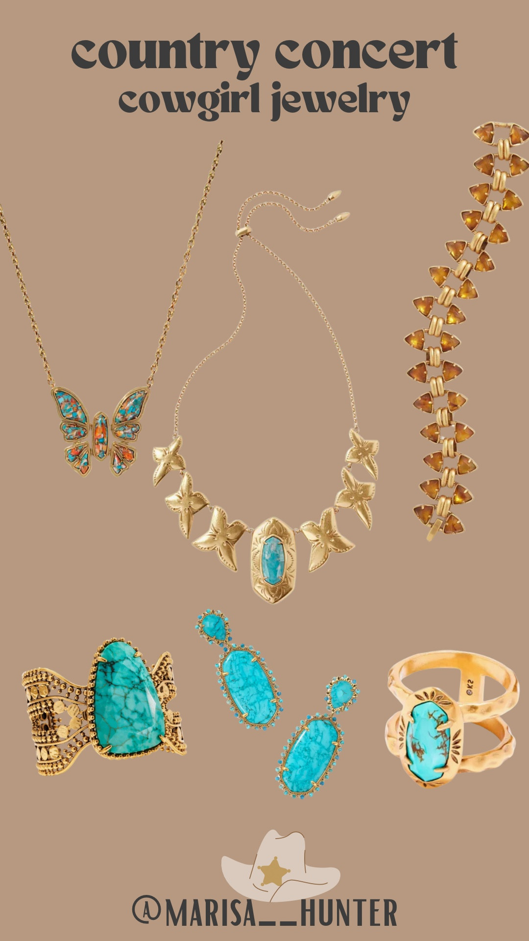 Cowgirl jewelry 

Kendra Scott Yellowstone country concert accessories western outfitt

#LTKBeauty