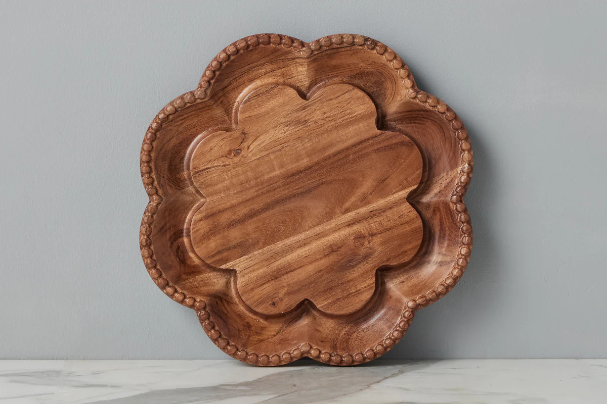 Vintage English Bread Board, Scalloped Lazy Susan | etúHOME