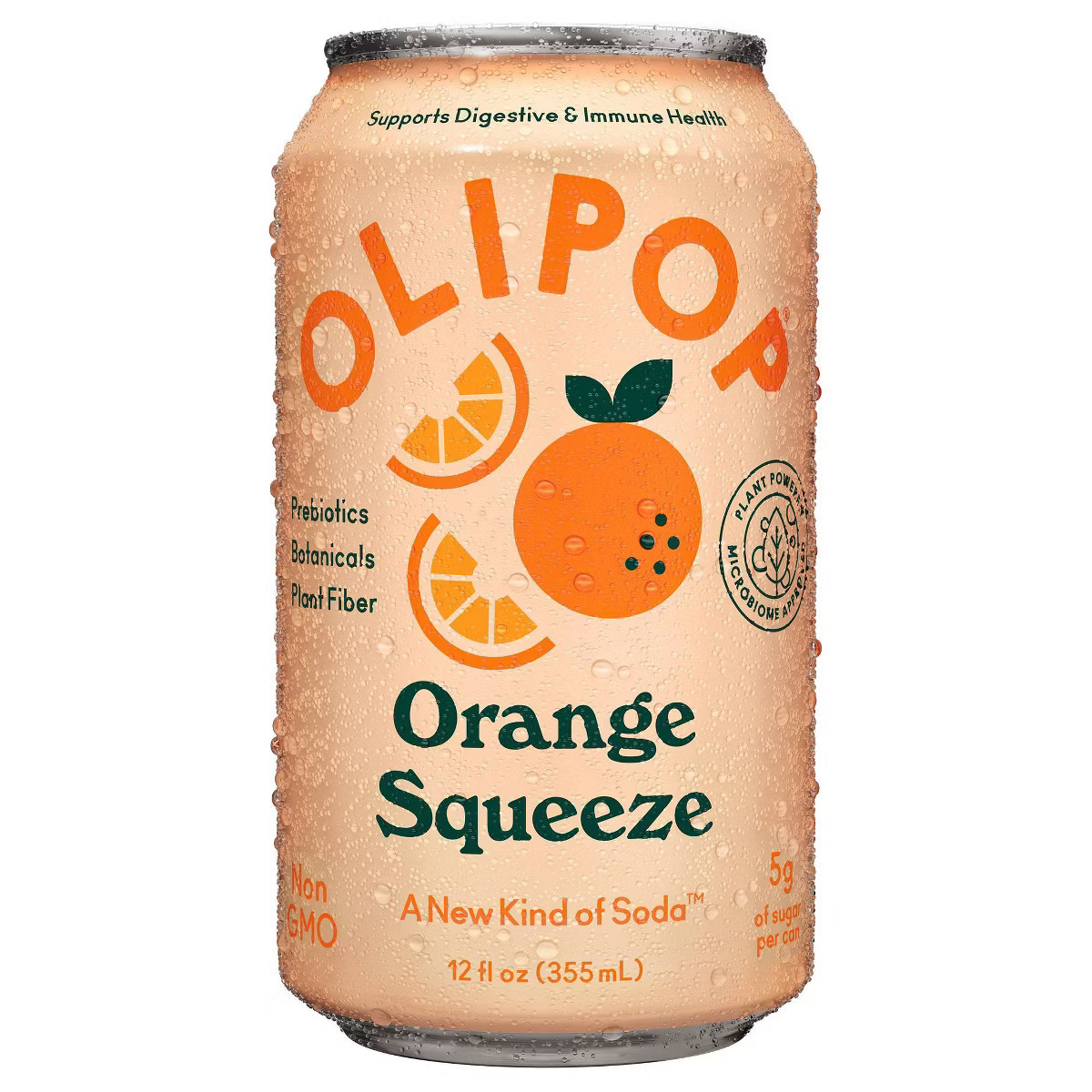 OLIPOP Orange Squeeze Prebiotic Soda - 12 fl oz Can | Target
