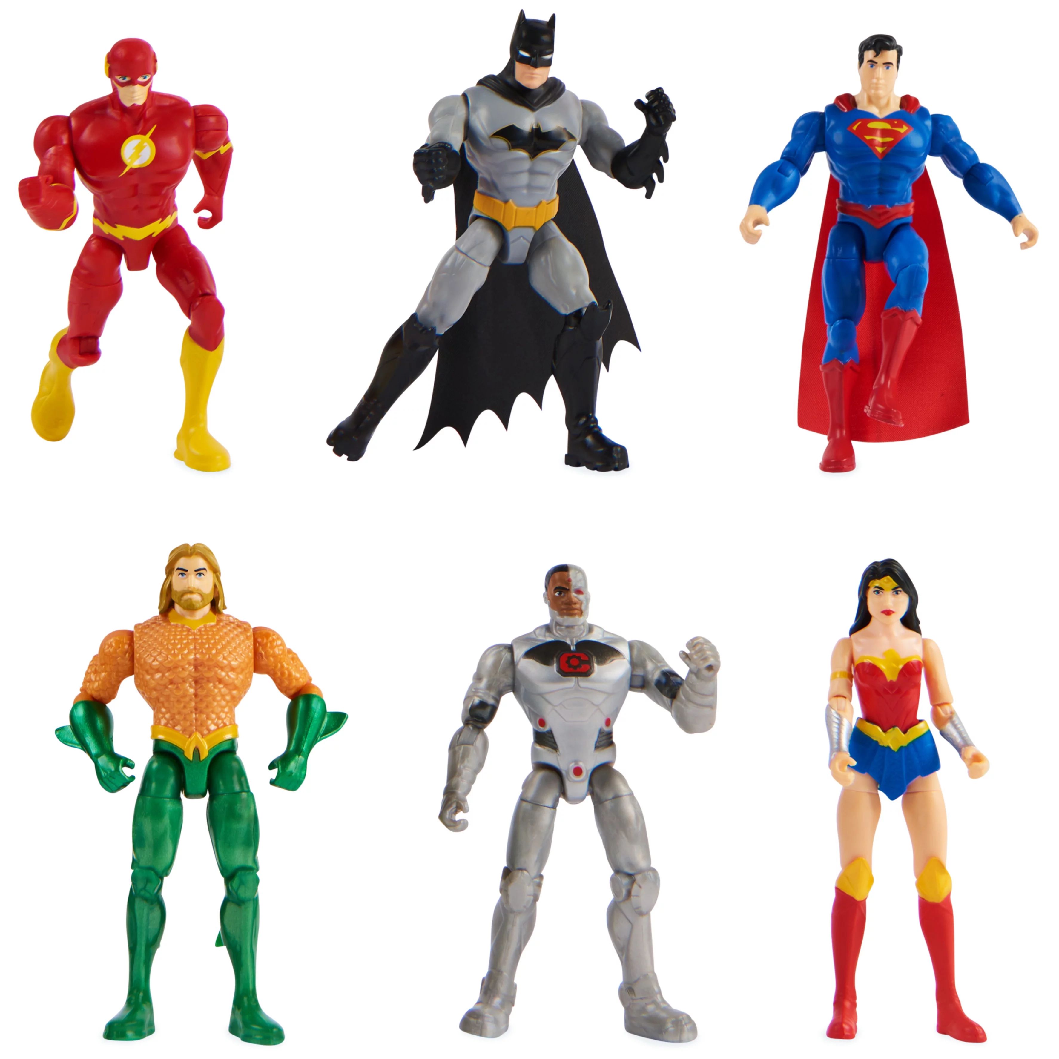 DC Comics, Justice League 6-Pack Action Figures - Walmart.com | Walmart (US)