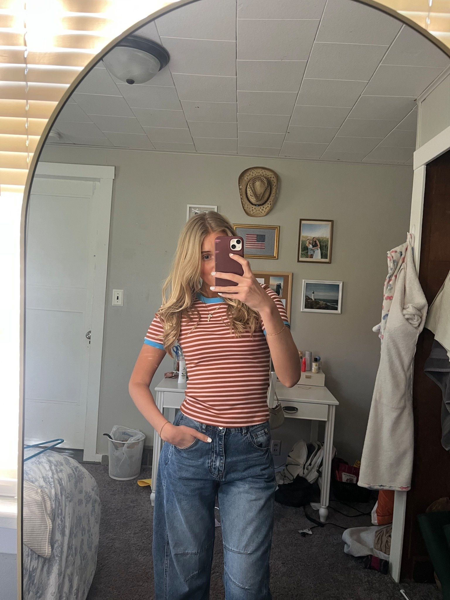 Tee from Anthropologie- not sold anymore but I linked similar cute ones!!