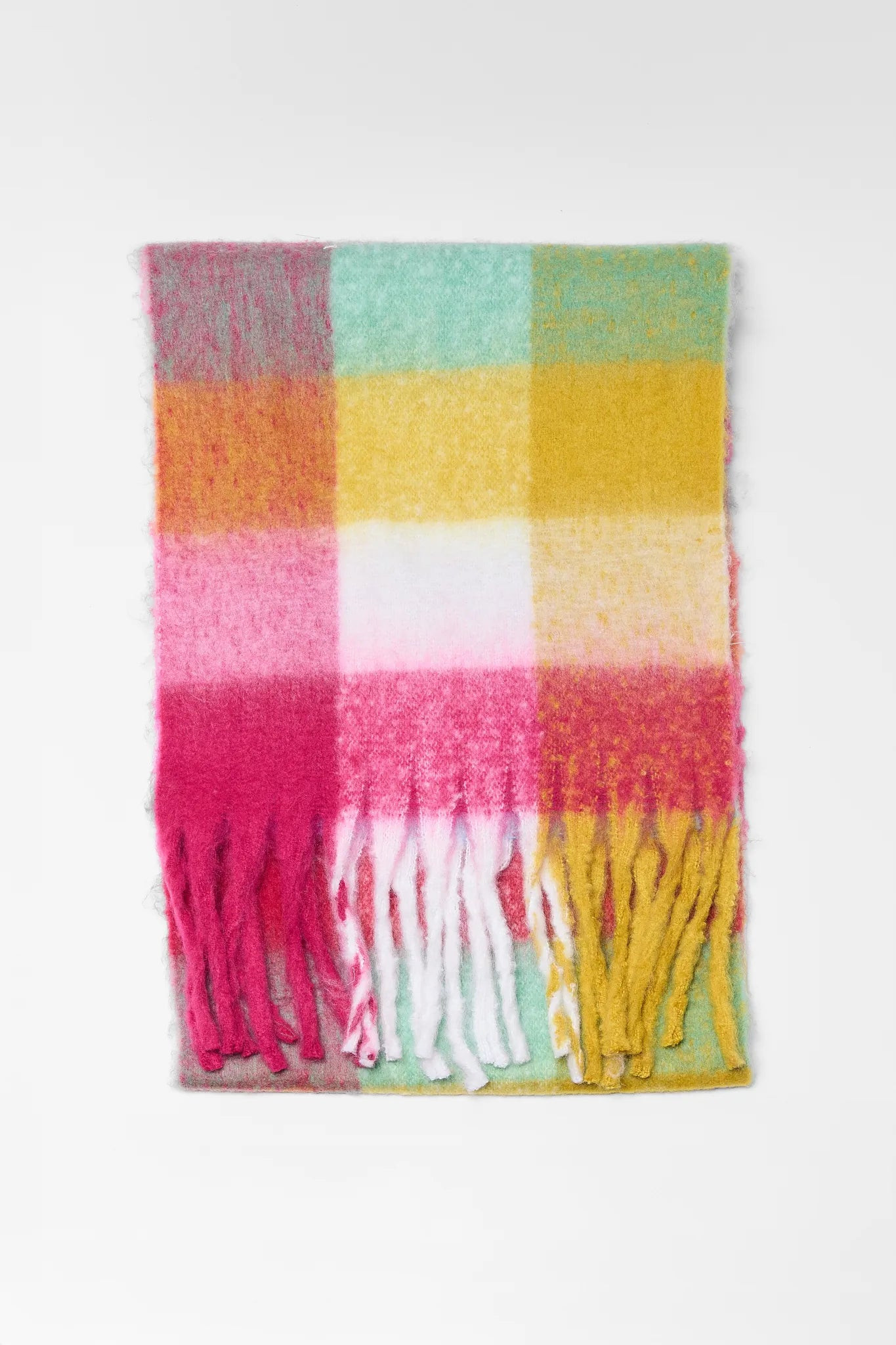 Maddie Multi Plaid Knit Scarf | Avara