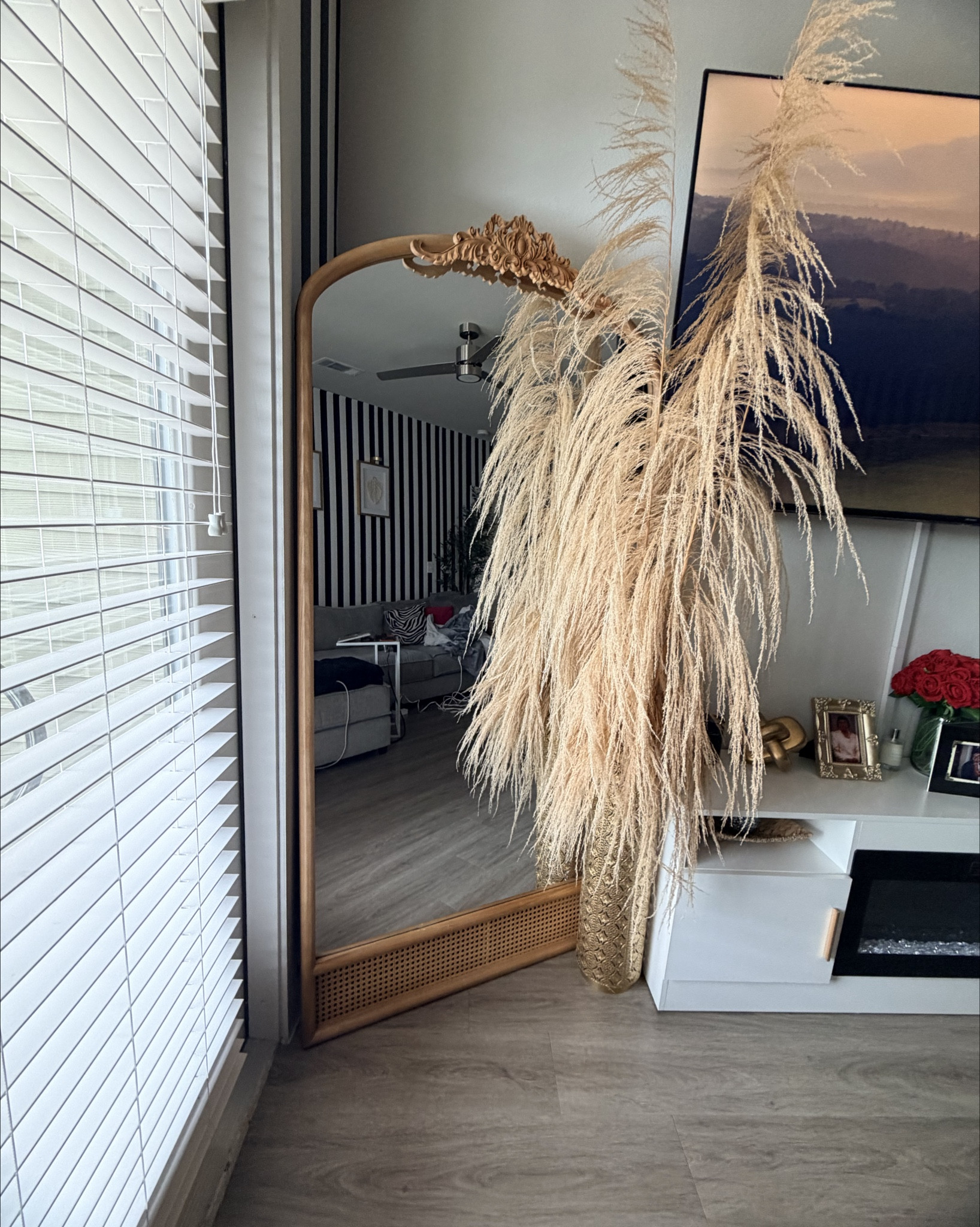A statement mirror will always be that girl ✨ This Wayfair find instantly made my space feel bigger, brighter, and more elevated. Perfect for a living room, bedroom, entryway, or content corner. Shop it in my LTK.

#Wayfair #WayfairCreator #WayfairFinds #LTKHome #LTKFinds #HomeDecorFinds #ArchedMirror #NeutralHomeDecor #ApartmentDecor #ContentCreatorHome

#LTKSaleAlert #LTKHome